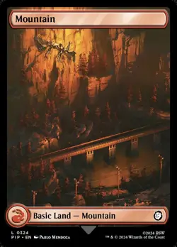 Mountain (0324) NM-Mint Universes Beyond: Fallout MTG - Image 1