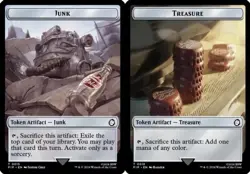 Junk // Treasure Double-Sided Token NM-Mint Universes Beyond: Fallout MTG - Image 1