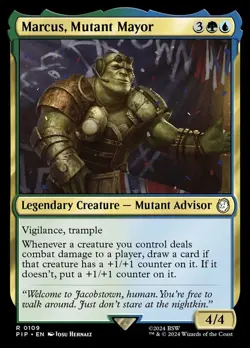 Marcus, Mutant Mayor NM-Mint Universes Beyond: Fallout MTG - Image 1