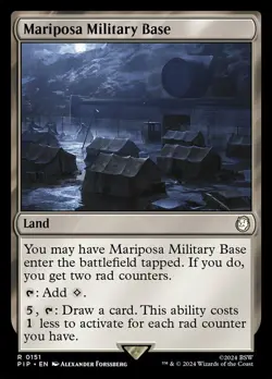 Mariposa Military Base NM-Mint Universes Beyond: Fallout MTG - Image 1