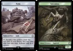 Junk // Squirrel Double-Sided Token NM-Mint Universes Beyond: Fallout MTG - Image 1