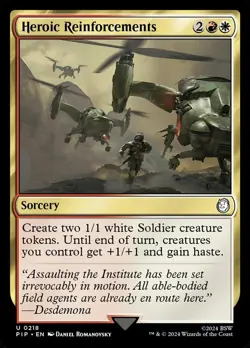 Heroic Reinforcements NM-Mint Universes Beyond: Fallout MTG - Image 1