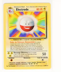 ~ESP~ SPANISH Electrode Base Set Unlimited Pokemon Card (Ref: AB) - Image 1