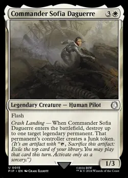 Commander Sofia Daguerre NM-Mint Universes Beyond: Fallout MTG - Image 1