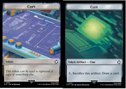 Copy // Clue Double-Sided Token NM-Mint Universes Beyond: Fallout MTG - Image 1