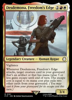 Desdemona, Freedom's Edge NM-Mint Universes Beyond: Fallout MTG - Image 1