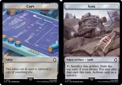 Copy // Junk Double-Sided Token NM-Mint Universes Beyond: Fallout MTG - Image 1