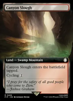 Canyon Slough - Extended Art NM-Mint Universes Beyond: Fallout MTG - Image 1