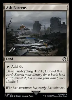 Ash Barrens NM-Mint Universes Beyond: Fallout MTG - Image 1