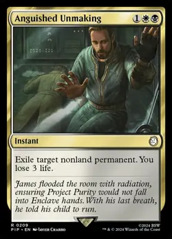 Anguished Unmaking NM-Mint Universes Beyond: Fallout MTG - Image 1
