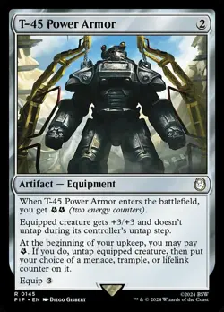 T-45 Power Armor NM-Mint Universes Beyond: Fallout MTG - Image 1