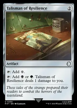 Talisman of Resilience NM-Mint Universes Beyond: Fallout MTG - Image 1