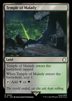 Temple of Malady NM-Mint Universes Beyond: Fallout MTG - Image 1