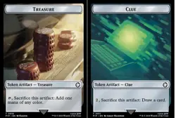 Treasure (0018) // Clue Token NM-Mint Universes Beyond: Fallout MTG - Image 1