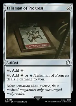 Talisman of Progress NM-Mint Universes Beyond: Fallout MTG - Image 1
