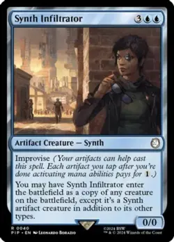 Synth Infiltrator NM-Mint Universes Beyond: Fallout MTG - Image 1