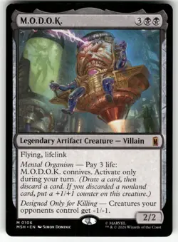 M.O.D.O.K. 106 Mythic Marvel Super Heroes Magic: The Gathering Near Mint - Image 1