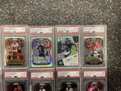 NFL Lot Of 10Psa Graded Cards, All Rookies And Autographs, Prizm And Mosaic - Image 3