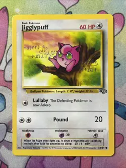 Pokemon TCG Jigglypuff Jungle 54/64 Regular Unlimited Common LP - Image 1