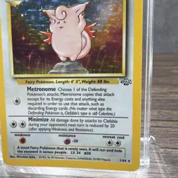 Clefable 1/64 Unlimited Holo Pokemon Unlimited Holo LP Jungle - Image 4