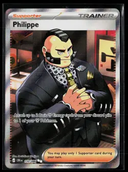 Philippe 110/086 Ultra Rare Trainer Holo Chaos Rising Pokemon NM - Image 1