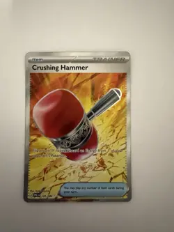 Crushing Hammer 105/084 Ultra Rare Full Art Holo Pokemon Pitch Black English NM - Image 1
