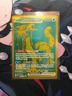 Pokemon TCG Chien-Pao EX Hyper Rare Holo Card 242/091 Paldean Fates - Image 2