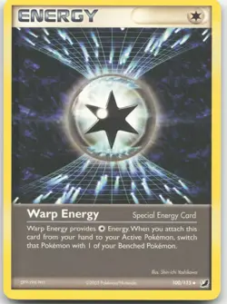 Warp Energy 100/115 Uncommon Unseen Forces Pokemon Moderately Played - Image 1