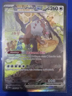 Pokemon TCG Bloodmoon Ursaluna EX Twilight Masquerade Card 216/167 - Image 1