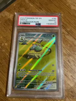 Grotle 164/162 PSA 10 Temporal Forces Illustration Rare Pokemon Card PSA 10 - Image 1