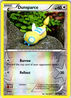 Dunsparce 68/108 Common Roaring Skies Pokemon Reverse Holo Near Mint - Image 1