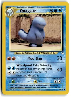 2001 Pokemon Neo Revelation Quagsire #48/64 - Image 1