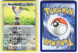 Bunnelby 146/192 Common Rebel Clash Pokemon Reverse Holo Lightly Played - Image 1