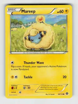 Mareep 38/114 - Pokemon - Steam Siege - Common - NM - Image 1