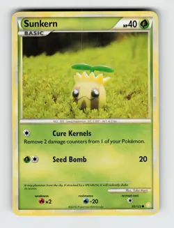 Sunkern 85/123 - Pokemon - HeartGold & SoulSilver - Common - LP - Image 1