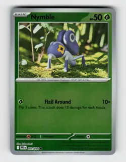 Nymble 009/094 Reverse Holo Common Phantasmal Flames Pokemon 2025 Near Mint - Image 1