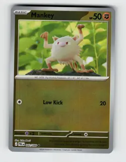 Mankey 042/084 Reverse Holo Common Pitch Black Pokemon 2026 Near Mint - Image 1
