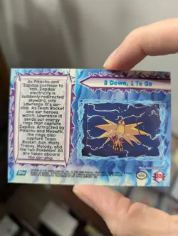 2 Down 1 To Go Pokemon Topps The Movie 2000 Rainbow LP+ - Image 2