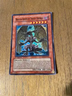 YUGIOH - DRAGON QUEEN OF TRAGIC ENDINGS - SUPER RARE - 1ST ED - NM - ABPF - Image 1
