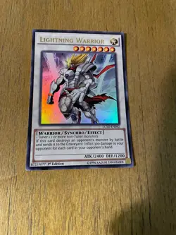 YUGIOH - LIGHTNING WARRIOR - ULTRA RARE - LC5D - 1ST ED - NM - Image 1