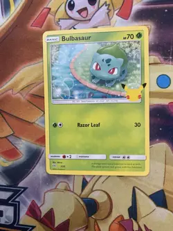 POKEMON TCG: BULBASAUR 1/25 NON HOLO MCDONALDS 25TH ANNIVERSARY CARD NM - Image 1