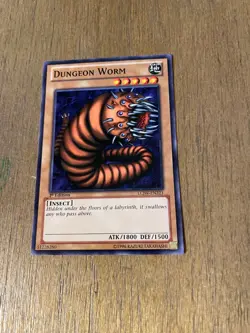 YUGIOH - DUNGEON WORM - COMMON - LCJW - 1ST ED - LP - Image 1