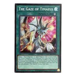 Yu-Gi-Oh! The Gaze of Timaeus MZMU-EN013 Secret Rare 1st Edition NM - Image 1