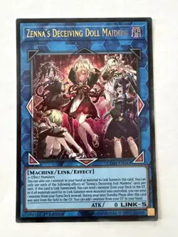 Yugioh - Zenna's Deceiving Doll Maidens - Ultra - 1st - CORI-EN043 - NM - Image 1