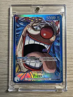 Buggy OP09-042 Alt Art Leader One Piece Emperors in the New World Foil NM - Image 1