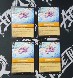 4x Akood et Emuti 29/204 Winterspell Regular Playset Disney Lorcana - Image 1