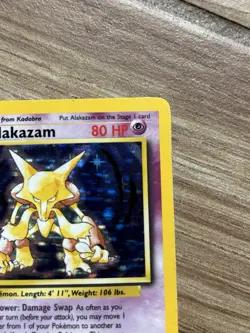 Alakazam 1/102 - Base Set - Holo Rare - 1999 Vintage Pokemon Card - WOTC - Image 4