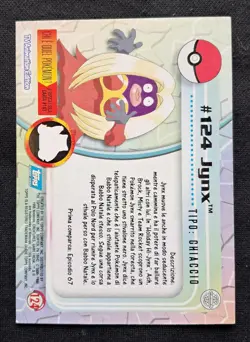 Pokemon Card Jynx #124 Topps Trading Cards serie 3 EXC Holo Foil - Image 2