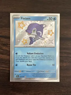Pokemon TCG Finizen Holo Card Paldean Fates Baby Shiny Rare SV 123/091 - Image 1