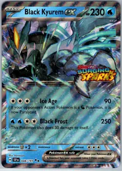 Black Kyurem ex (Surging Sparks Stamped) 048/191 Jumbo Cards Holo NM - Image 1